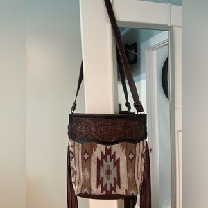 Southwestern purse with fringe